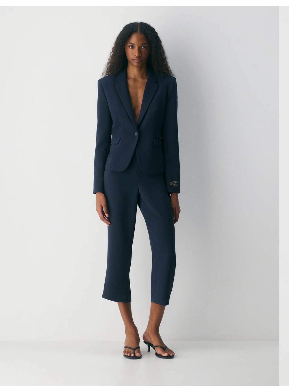 Aritzia Navy Tailored Pantsuit